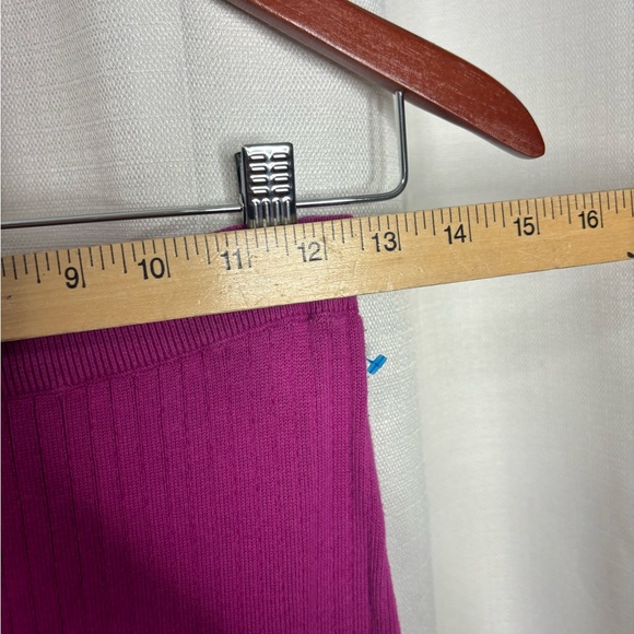 Free People Fuchsia Midi Ribbed Skirt Size Medium - Picture 6 of 6